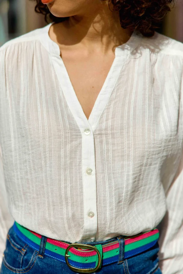 Sale Blouse Bolia - 10-blanc Blouses & Chemisiers