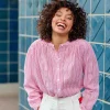 Fashion Blouse Bolia - 50-ecru/Rouge Blouses & Chemisiers