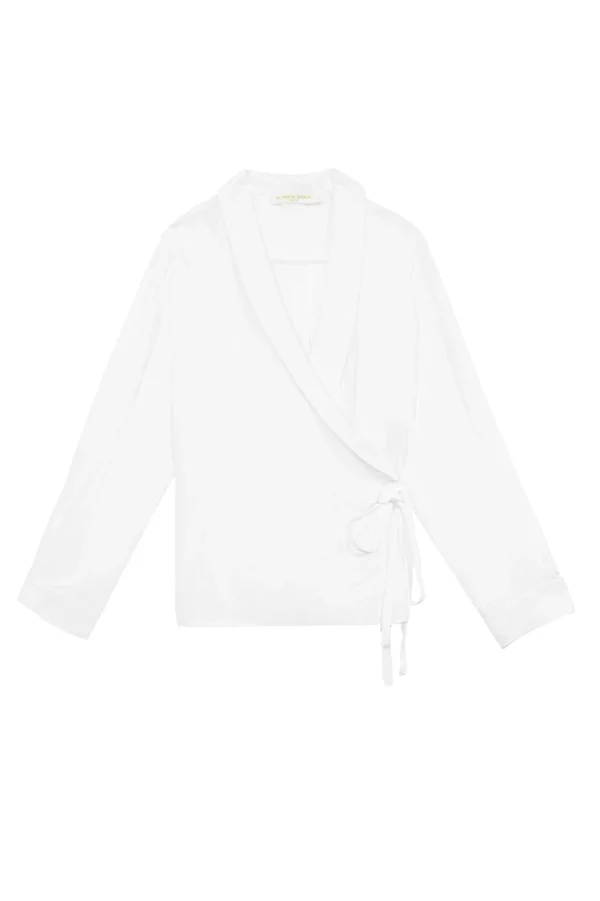 New Blouse cache coeur Bea - Blanc Blouses & Chemisiers