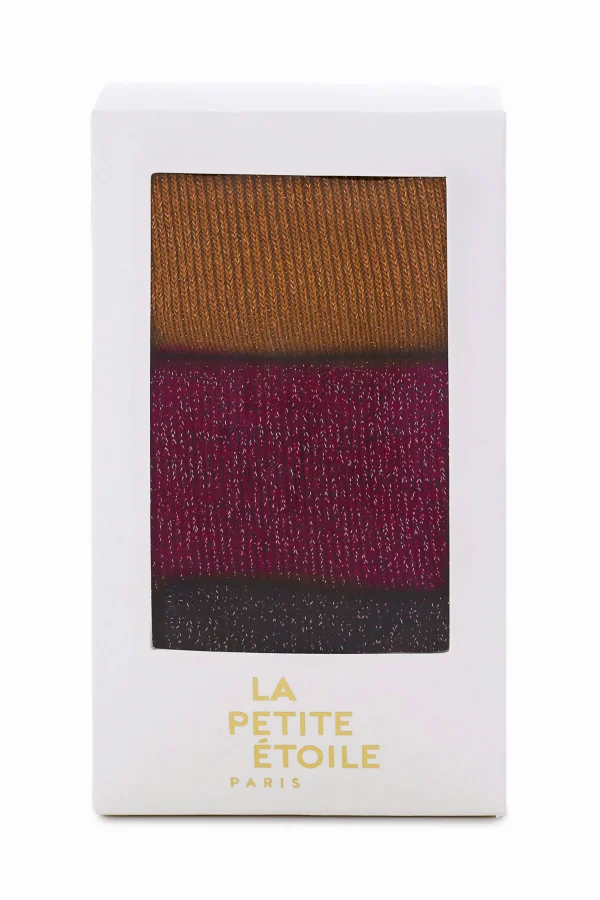 Online Chaussettes pailletées Sparkle - Bordeaux/Camel/Marine Petits Accessoires