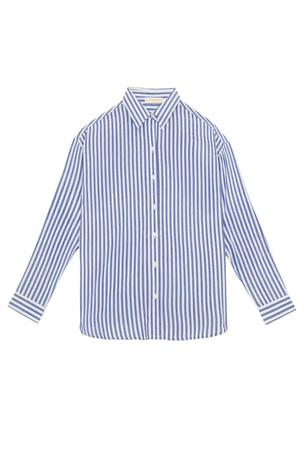 Fashion Chemisier à rayures Clara - Marine/Ecru Blouses & Chemisiers