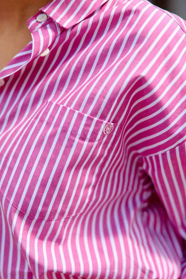 New Chemisier Clony - 45-fuchsia/Ecru Blouses & Chemisiers