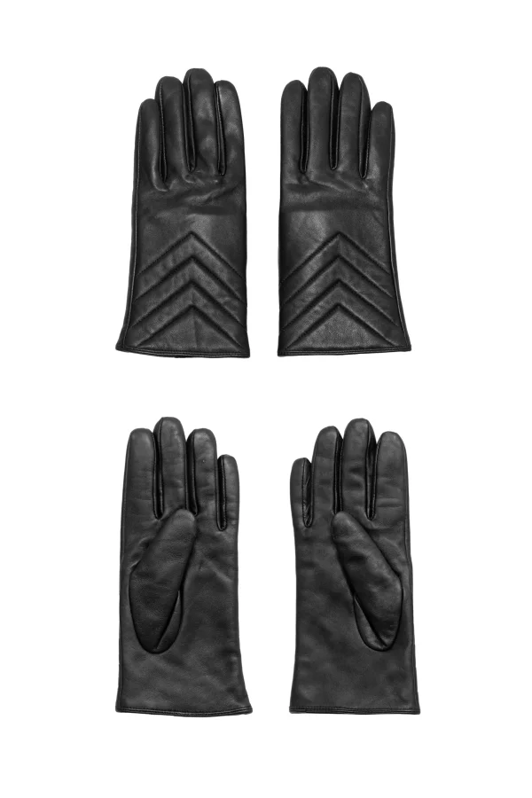 Clearance Gants Agnes - 00-noir Petits Accessoires | Ligne Cuir