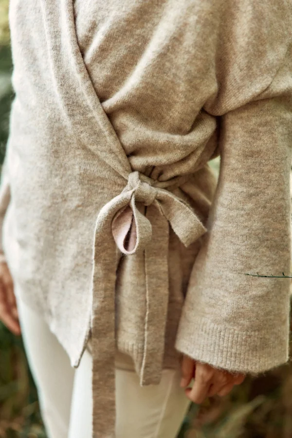 Online Gilet Many - 13-beige Mailles