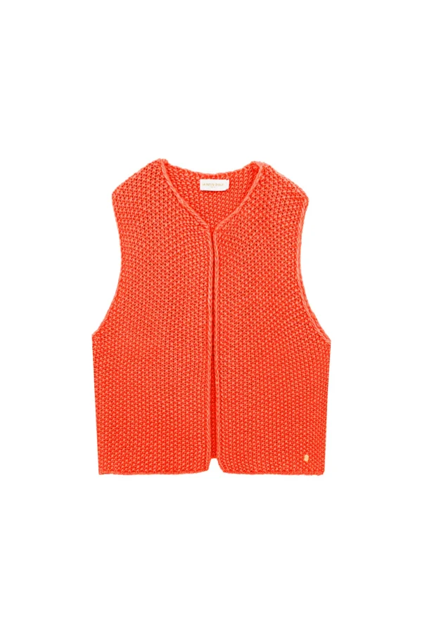 Fashion Gilet sans manches Crea - Orange Mailles