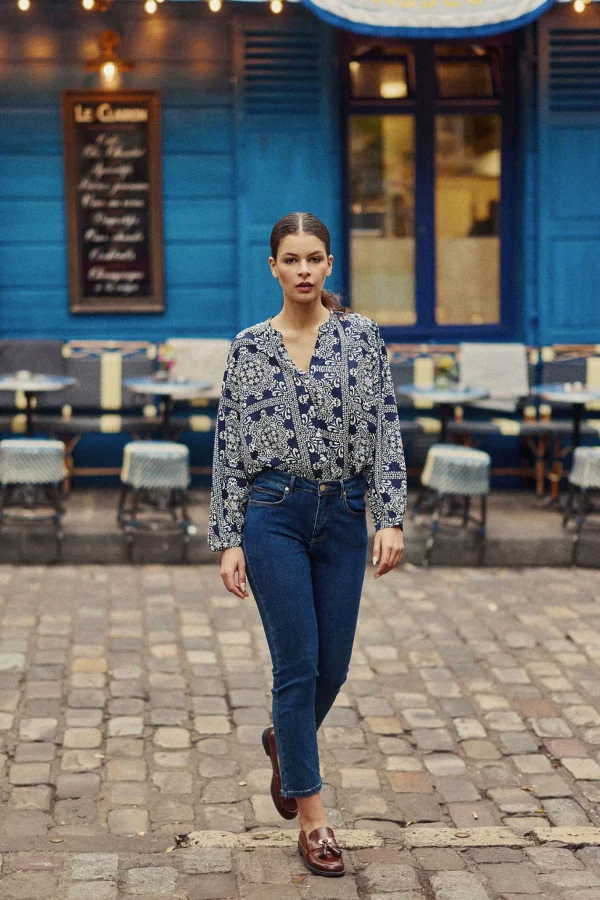 Online Jean droit Brieg - Deep wash Jeans