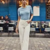 Outlet Jean droit Zephyr - Blanc Jeans