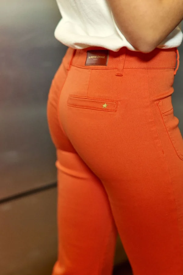 Fashion Jean flare Sonny - Orange Jeans
