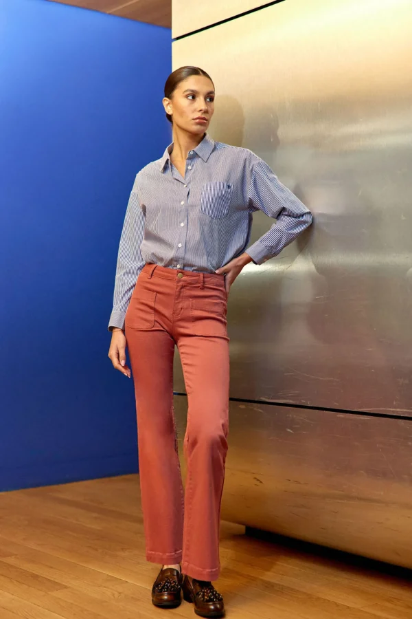 Discount Jean flare Sonny - Vieux rose Jeans