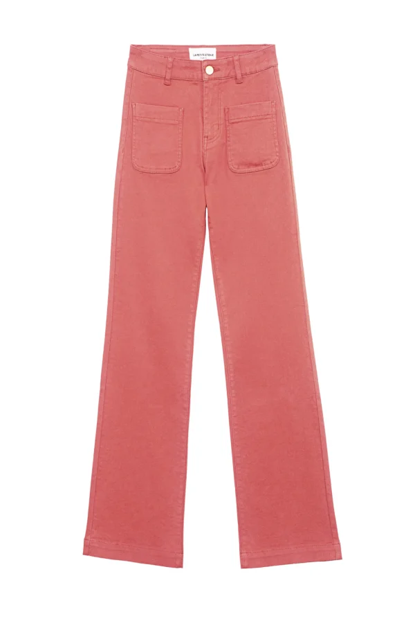 Discount Jean flare Sonny - Vieux rose Jeans