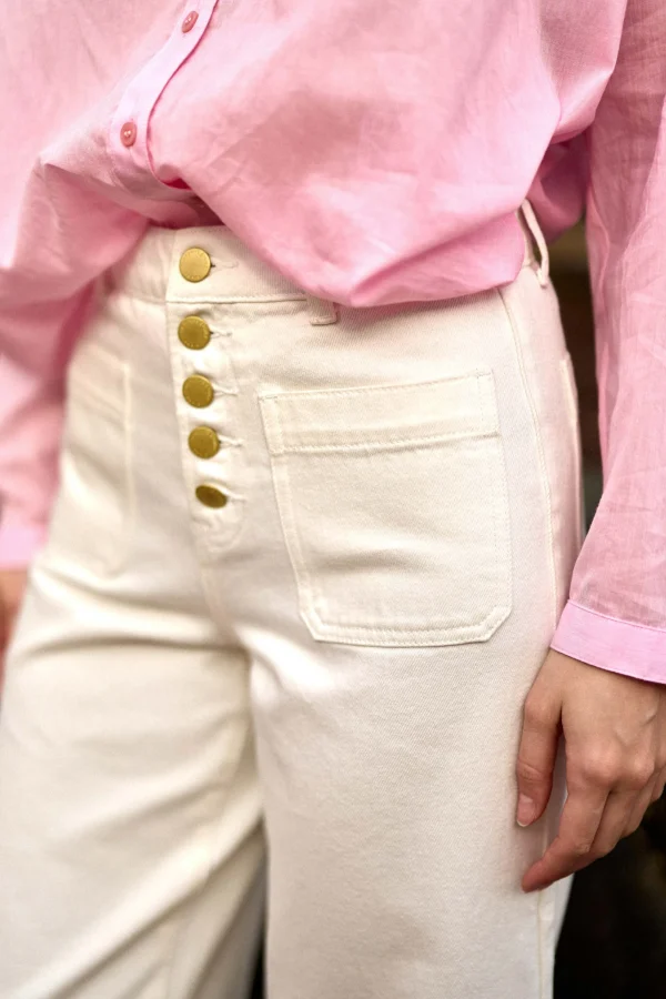 Outlet Jeans Atlanta T C - Blanc Jeans
