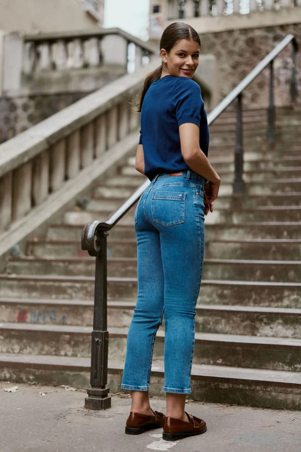 Outlet Jeans droit Brieg - Medium Stone Jeans