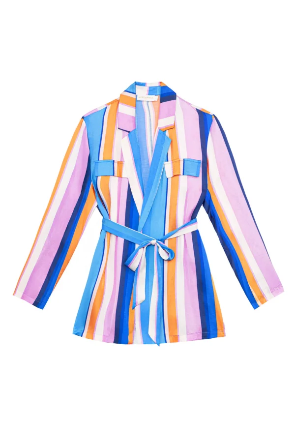 Fashion Kimono court Vega - Rayures Vestes