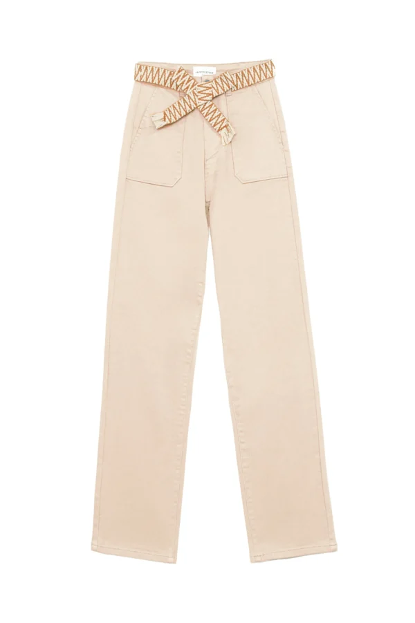 Online Pantalon droit Marisol - Beige Pantalons