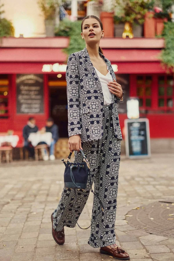 Hot Pantalon droit Pozo - Marine Pantalons