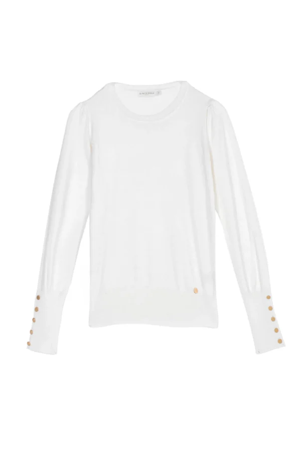 New Pull Beatrice - 10-blanc Mailles