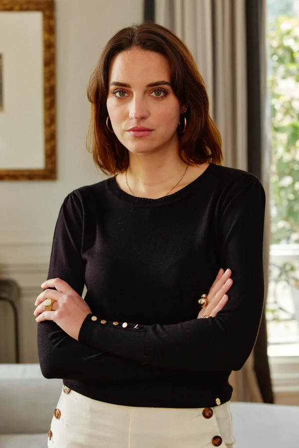 Sale Pull Beatrice - Noir Mailles