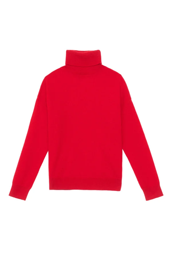 Sale Pull col roulé Marlen - Rouge Mailles