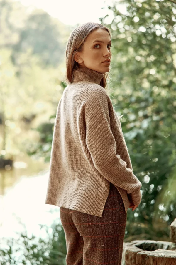 Fashion Pull Marthy - 14-taupe Mailles