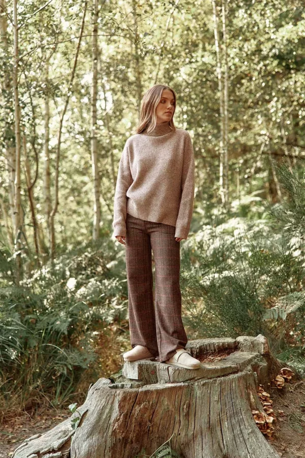 Fashion Pull Marthy - 14-taupe Mailles
