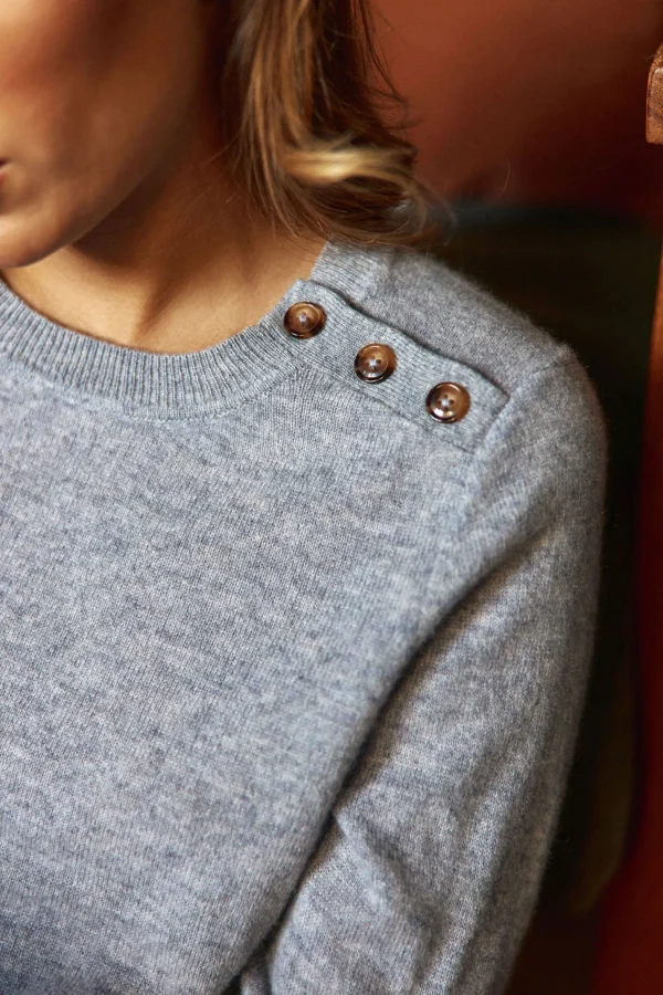 Sale Pull Moody - 03-gris Chine Mailles