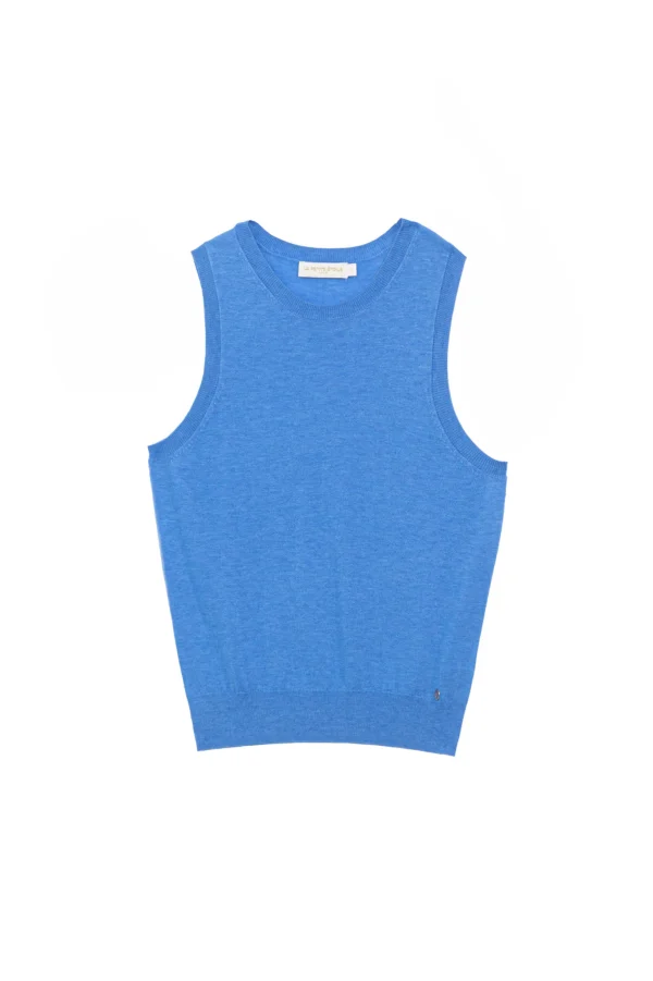 Best Pull sans manches Marley - Bleu Mailles