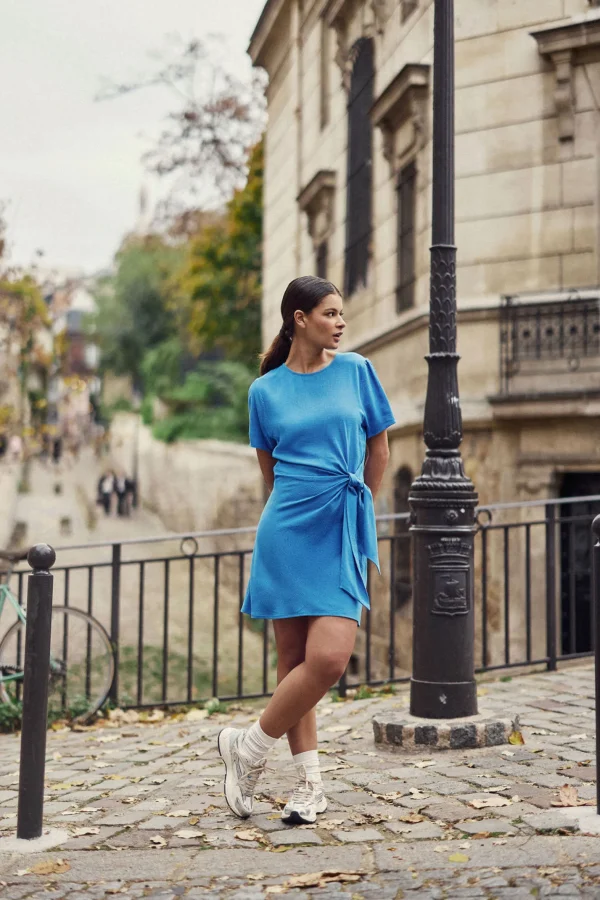 Online Robe droite Rusla - Bleu Robes & Combinaisons