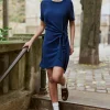 Online Robe droite Rusla - Marine Robes & Combinaisons