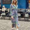 Best Robe longue Rami - Géométrique vert Robes & Combinaisons