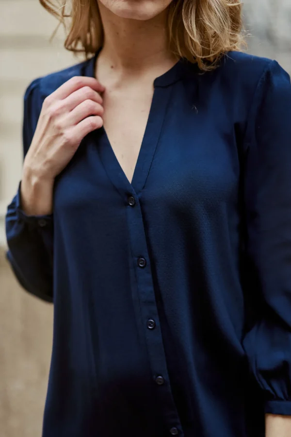 Clearance Robe évasée Robbie - Marine Robes & Combinaisons