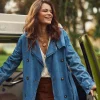 Fashion Trench en denim Farago - Stone Manteaux