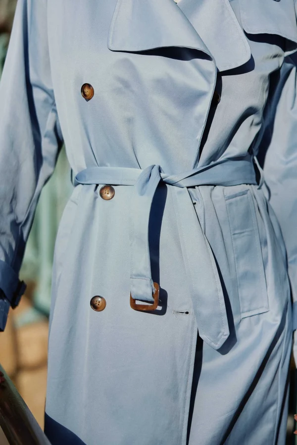 Best Trench Farago - Bleu Ciel Manteaux