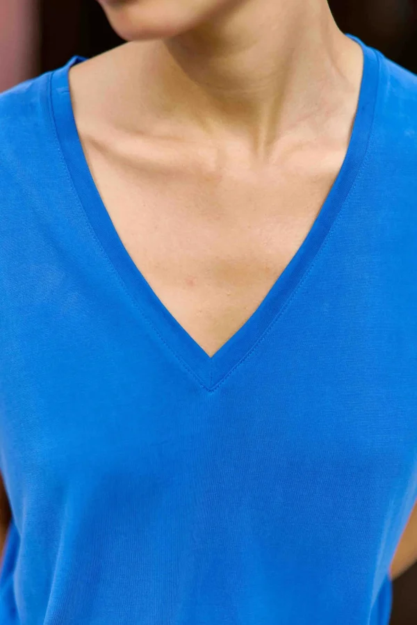 Outlet T-shirt Marcellina - 20-bleu T-shirts & Tops
