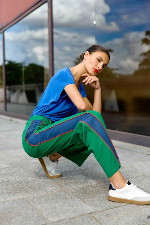 Outlet T-shirt Marcellina - 20-bleu T-shirts & Tops