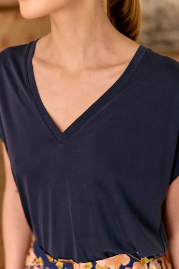 Fashion T-shirt Marcellina - 25-marine T-shirts & Tops