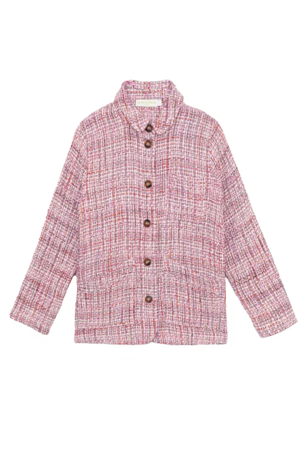 Discount Veste en tweed Fauline - Rose Vestes